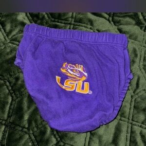 Purple LSU Baby Diaper Cover